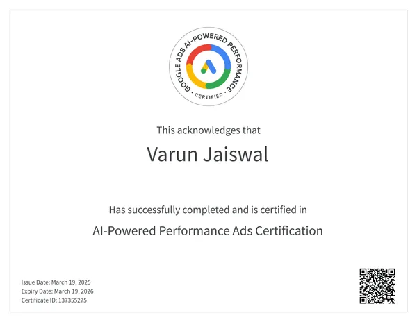 AI Powered Performance Ad Certification AI Powered Performance Ad Certification
