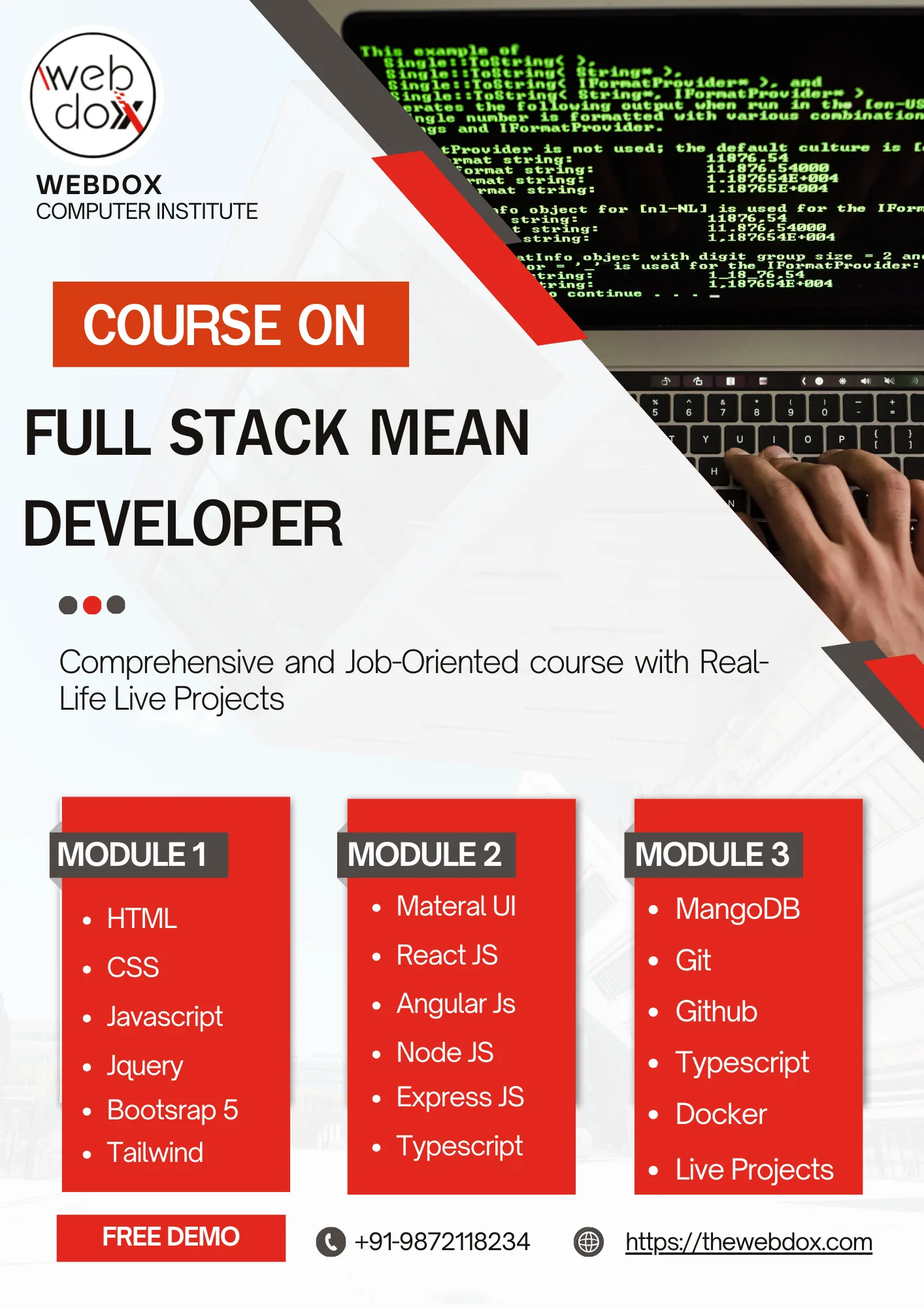 MEAN Developer Course in Jalandhar