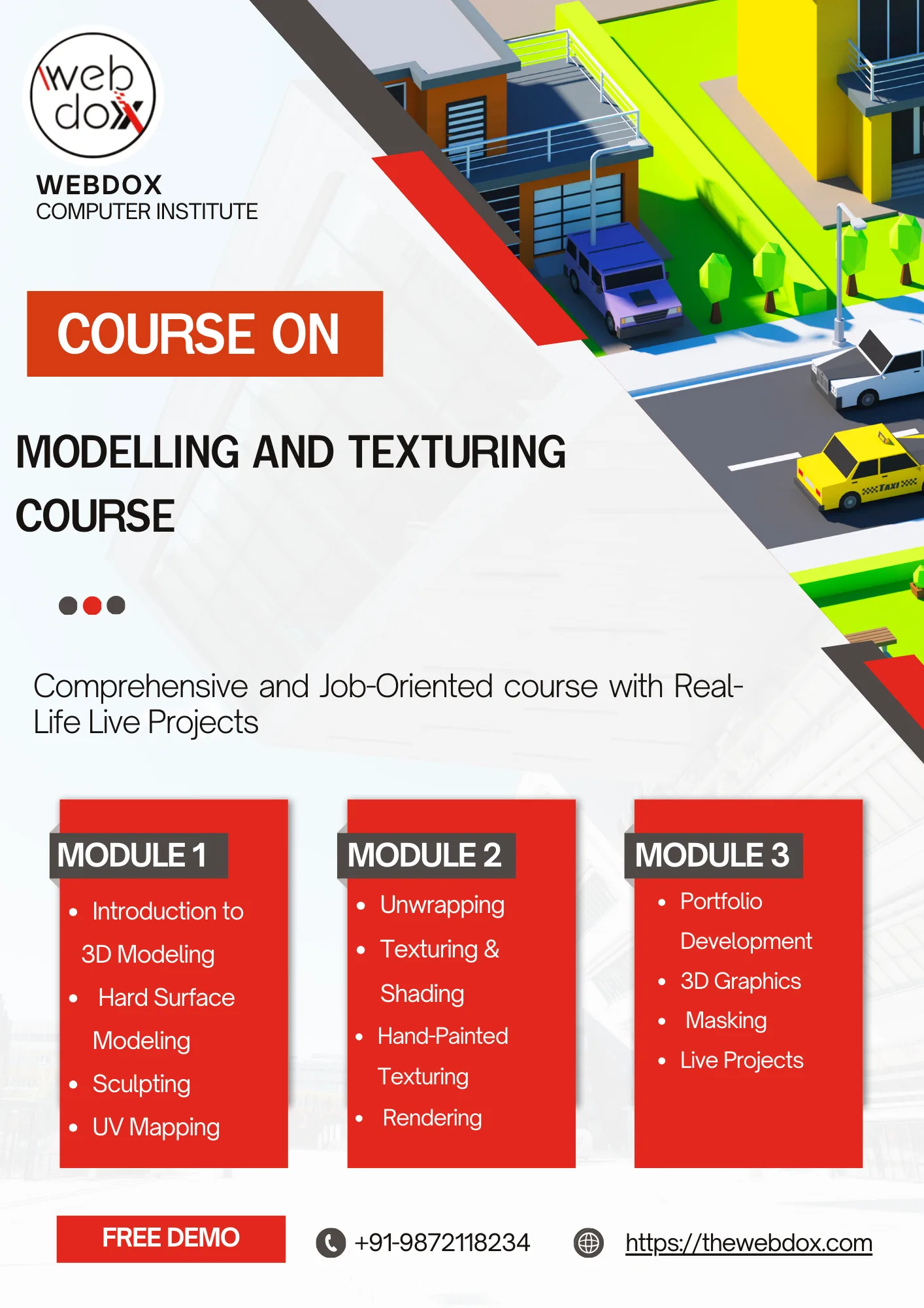 Modelling and Texturing for Game Design Course in Jalandhar