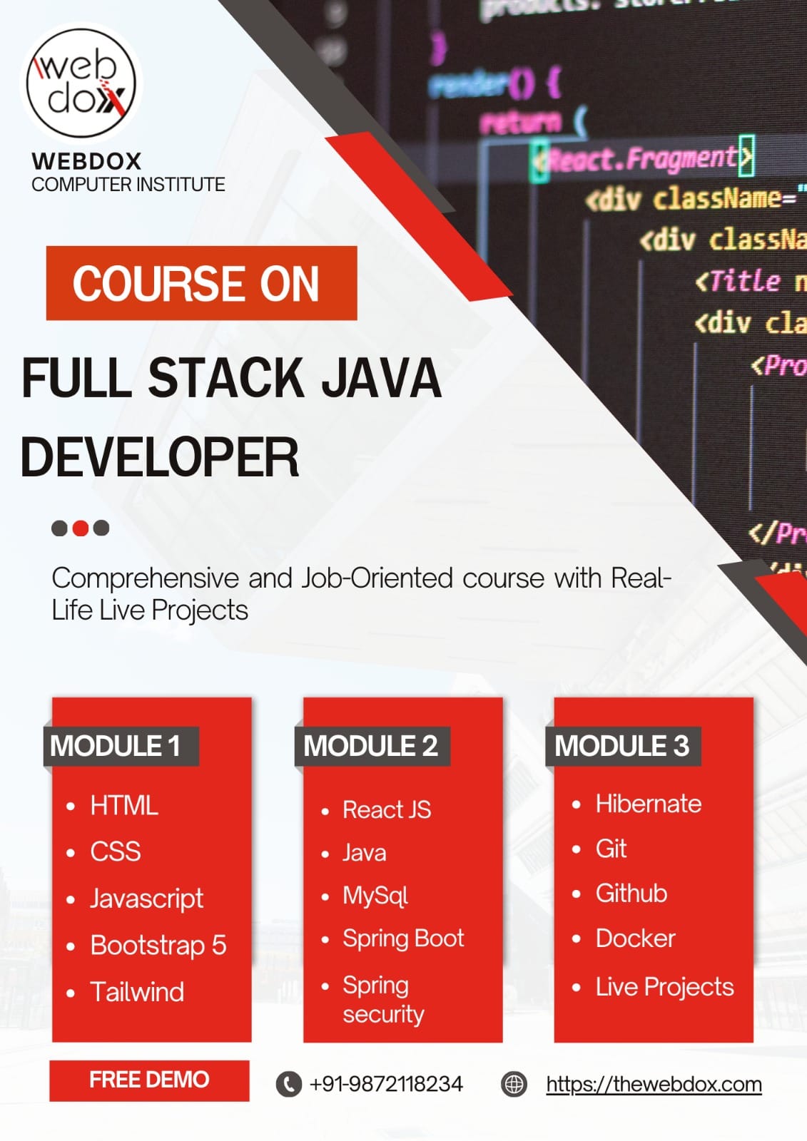 Full Stack Java Development Course in Jalandhar Full Stack Java Development Course in Jalandhar