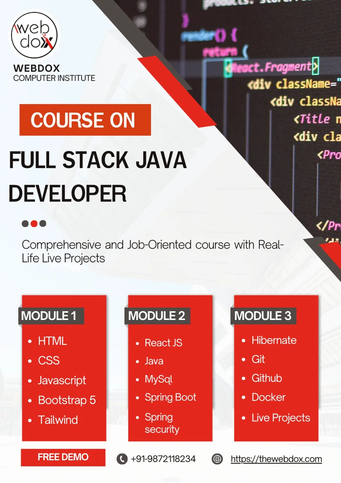 Full Stack Java Development Course in Jalandhar
