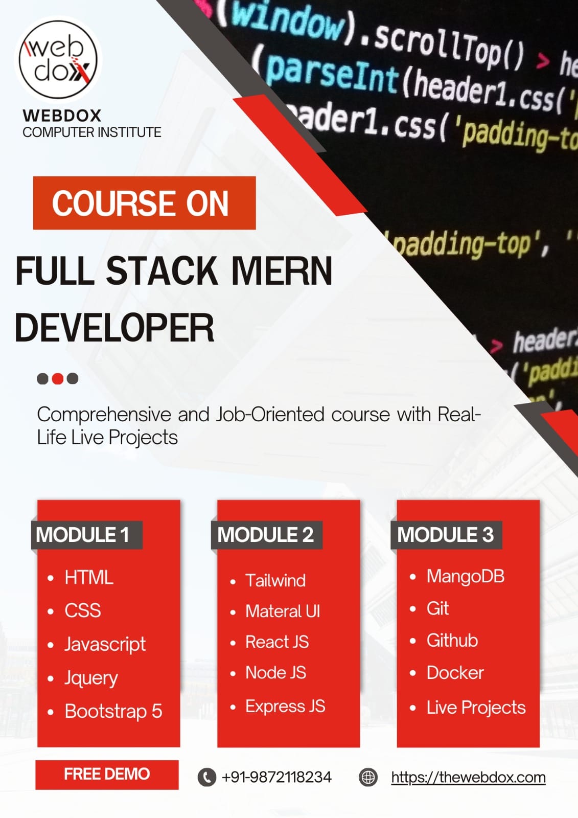 MERN Stack Developer Course in Jalandhar MERN Stack Developer Course in Jalandhar