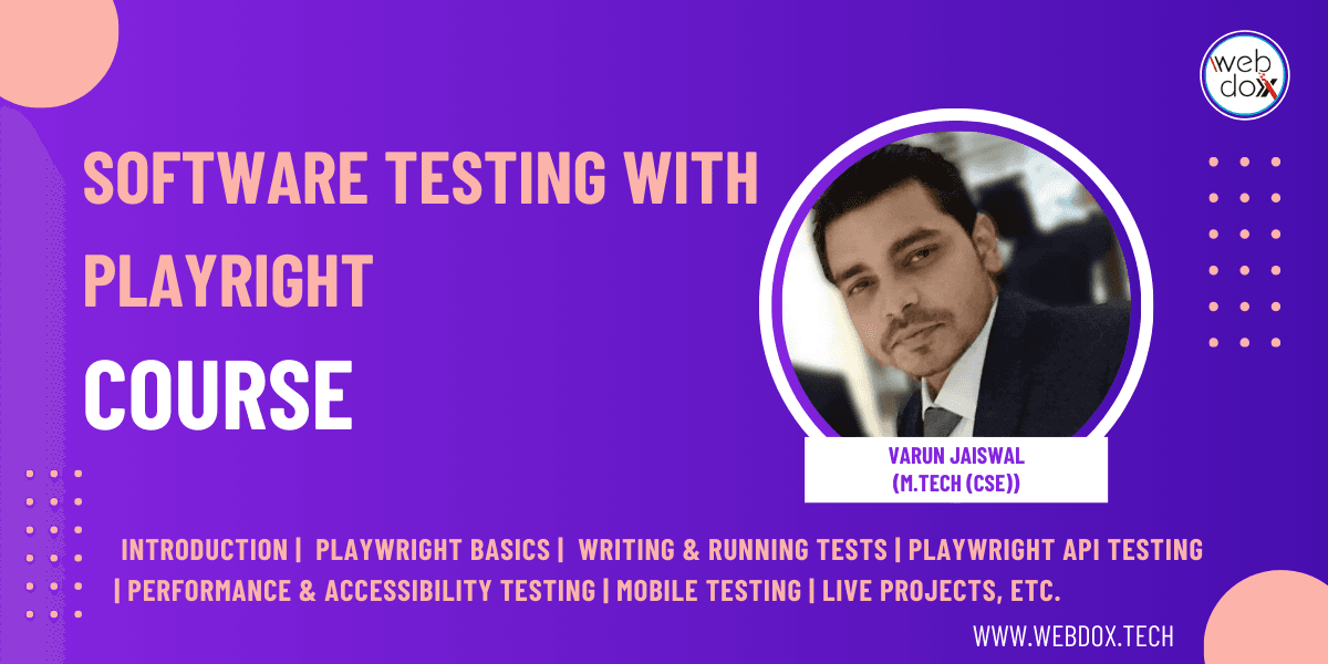 software testing with playright