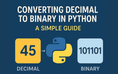 Decimal to Binary in Python (Conversion)– A Simple Guide