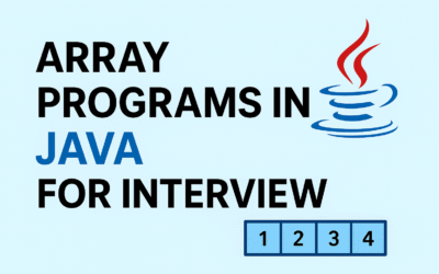 Array Programs in Java for Interview