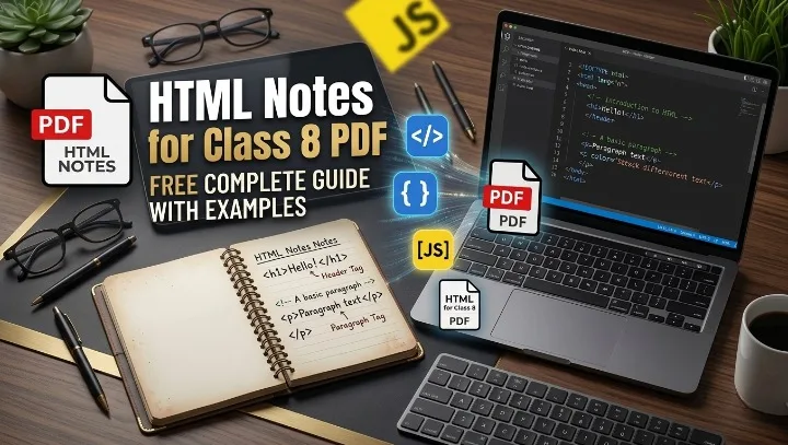 HTML Notes for Class 8 – Free PDF Download (Beginner Friendly Guide)