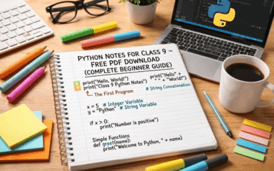 Strings in Python Class 11 Notes – Free PDF Download (Complete Guide)