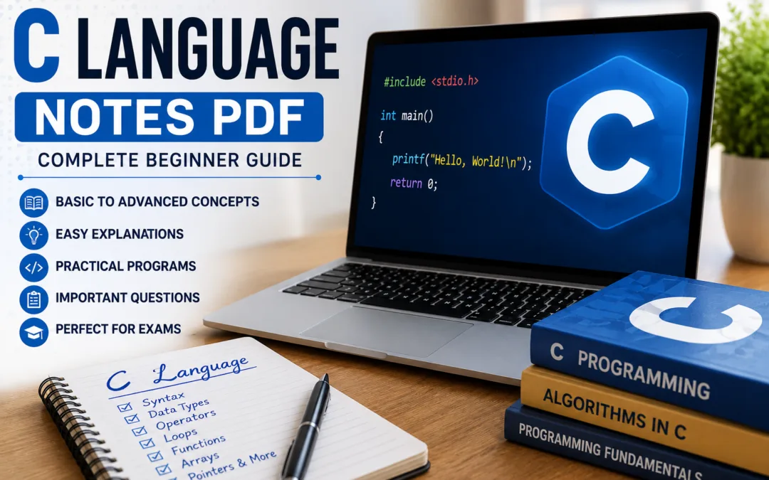 C Language Notes PDF Download – Complete Beginner Guide